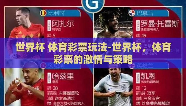 世界杯 体育彩票玩法-世界杯，体育彩票的激情与策略