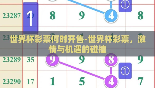 世界杯彩票何时开售-世界杯彩票，激情与机遇的碰撞