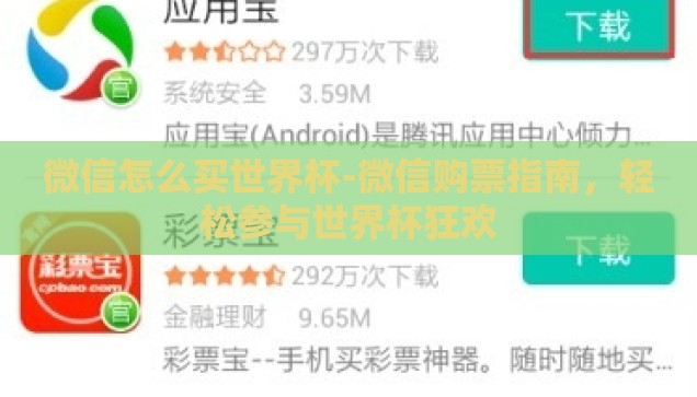 微信怎么买世界杯-微信购票指南，轻松参与世界杯狂欢