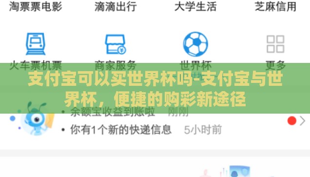支付宝可以买世界杯吗-支付宝与世界杯，便捷的购彩新途径
