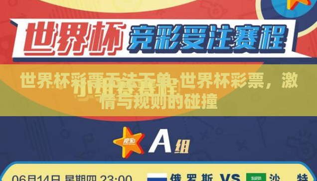 世界杯彩票无法下单-世界杯彩票，激情与规则的碰撞