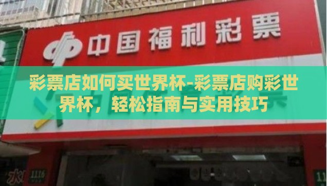 彩票店如何买世界杯-彩票店购彩世界杯，轻松指南与实用技巧