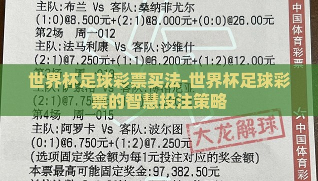 世界杯足球彩票买法-世界杯足球彩票的智慧投注策略