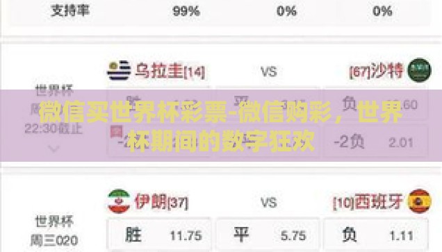 世界杯彩票app有哪些-世界杯彩票APP的多样选择与注意事项
