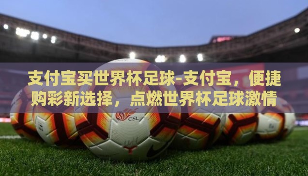 支付宝买世界杯足球-支付宝，便捷购彩新选择，点燃世界杯足球激情
