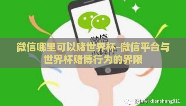 微信哪里可以赌世界杯-微信平台与世界杯赌博行为的界限