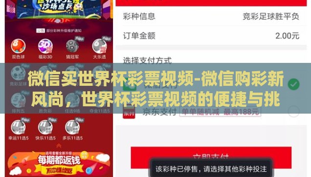 微信买世界杯彩票视频-微信购彩新风尚，世界杯彩票视频的便捷与挑战