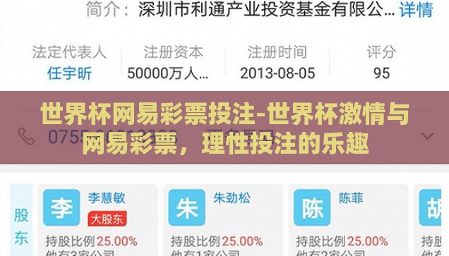 世界杯网易彩票投注-世界杯激情与网易彩票，理性投注的乐趣