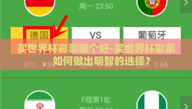 买世界杯彩票哪个好-买世界杯彩票，如何做出明智的选择？